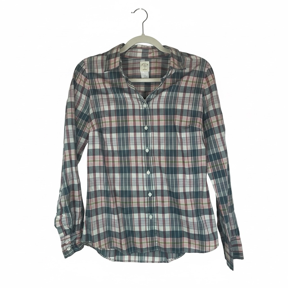J.Crew The Perfect Shirt Plaid Button-Down Top Size 2